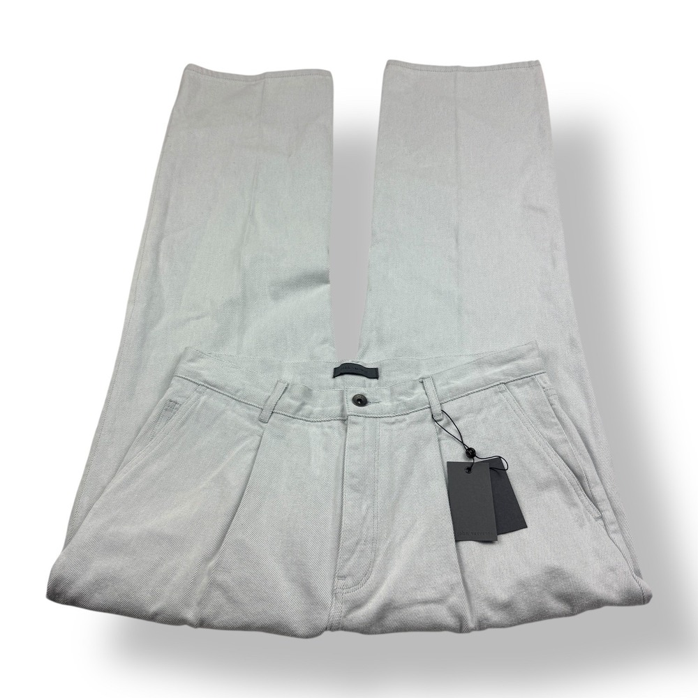 John Varvatos Men's Light Wash Pleated Relaxed Fit Jeans Size 33x32